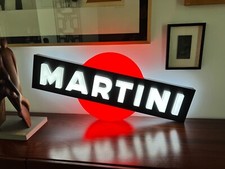 Insegna targa luminosa Martini 100cm negroni soda vermouth campari lighted sign