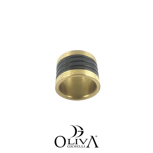 Anello acciaio pvd - anello, e
