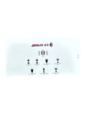 LIBRETTO CON FRANCOBOLLI MILAN CAMPIONE D ITALIA 1987/1988 MAGLIA MATCH WORN