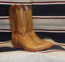 Stivali stivale texani country western cowboy donna line dance beige marrone 