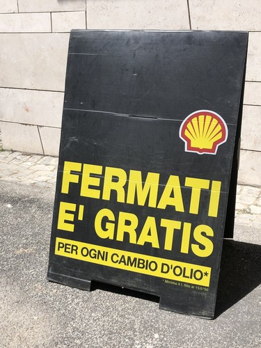 Insegna bifacciale targa - insegna,