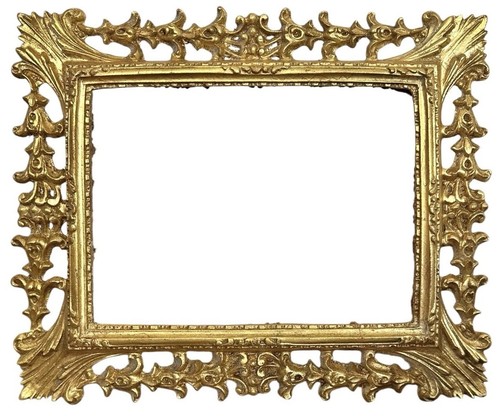 Cornice traforata legno - , dorato