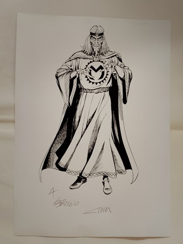 Tex mefisto stampa autografata - tex,