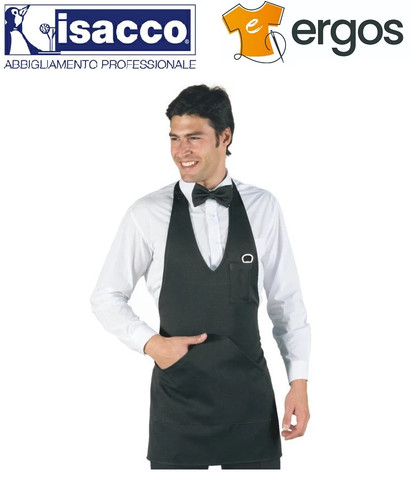 Isacco grembiule bistro nero - isacco,