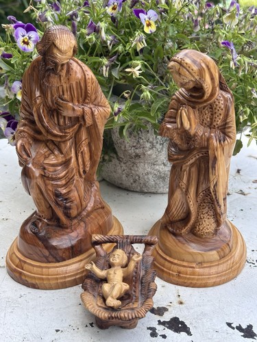 Natività legno ulivo - in,