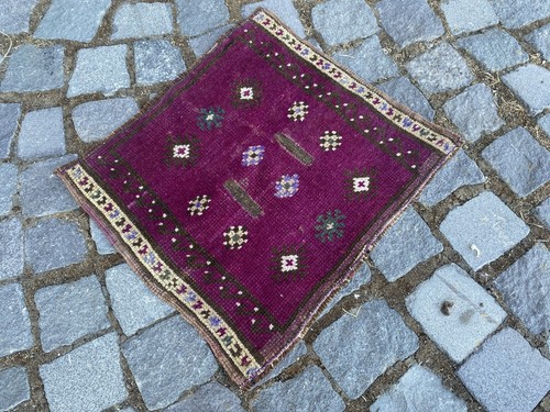 Tappeto vintage oushak lana - tappeto,