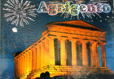 CARTOLINA. AGRIGENTO TEMPIO