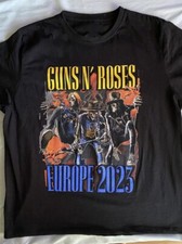 Maglietta Guns N. Roses Europe Tour 2023 - Maglietta concerto rock band, regalo per fan