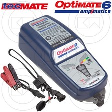 NUOVO CARICABATTERIA UNIVERSALE PER AUTO-MOTO TECMATE OPTIMATE 6 AMPMATIC