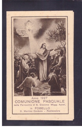 Santino ricordo comunione - santino,