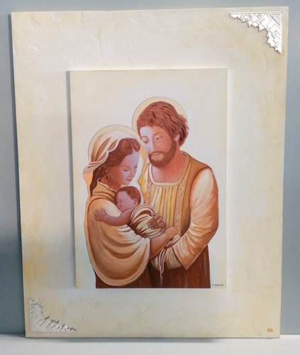 Quadro sacra famiglia dipinto - quadro,
