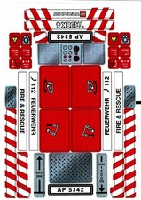 Lego 8289 Foglio Adesivo di