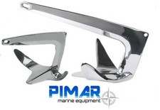 ANCORA PER ORMEGGIO BARCA TIPO BRUCE  IN ACCIAIO INOX 316 KG DA 5-7,5-10-15