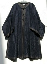 Eskandar DARK TEAL kimono lino