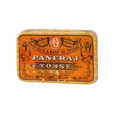 ND * Scatola, Barattolo in Latta "Pastiglie Paneraj, Per la Tosse A Base di Trid