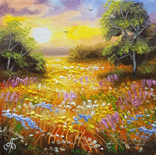 Quadro paesaggio estivo