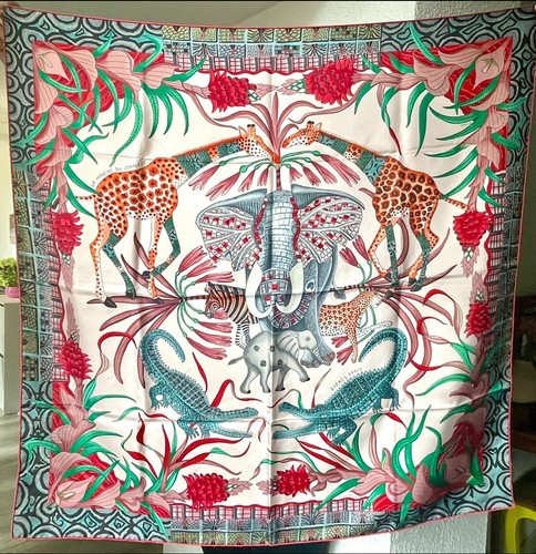 Pink silk hermes - square, "the
