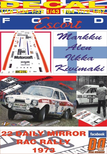 Decal ford escort 1600 mki - decal,