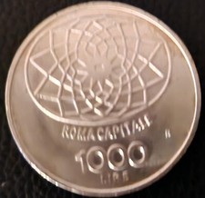 Italia 1000 lire - lire, 1870-1970