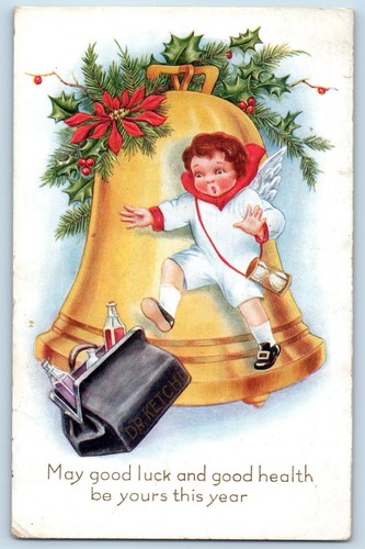 Cartolina natalizia angelo - angelo, dr