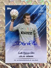 Topps O Jogo Bonito 2021 Serie A Inter Legend Julio Cesar Auto Signature/49 RARE
