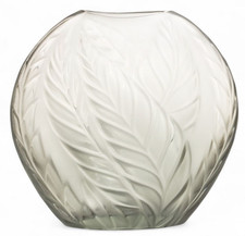 Vaso cuscino Lalique Filicaria grigio come nuovo