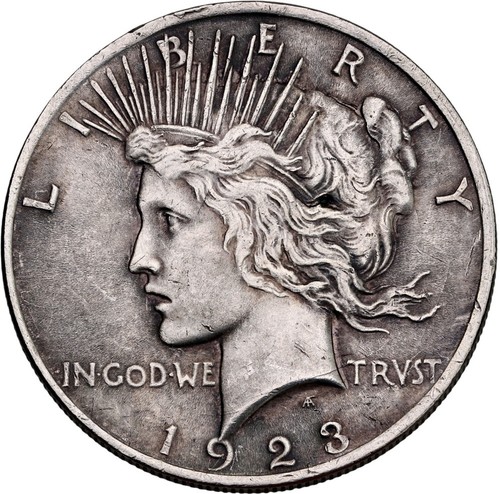 Usa peace dollar 1923 - usa,
