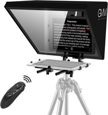 GVM Teleprompter per Ipad, Tablet E Fotocamera DSLR, Portatile, 45,7 Cm, Con Tel