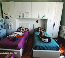 Armadio a ponte + 2 Letti Singoli/contenitori