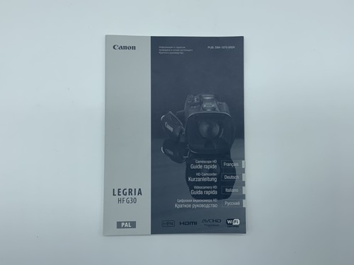Canon legria g30 - manuale, di