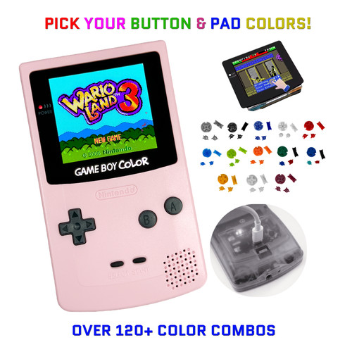 Nintendo game boy color rosa - game,
