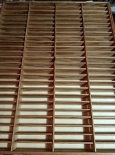 PORTA MUSICASSETTE 100 POSTI LEGNO cassette audio