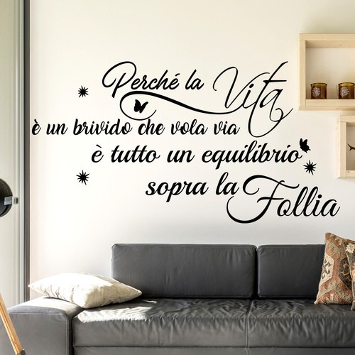 Adesivi murali frasi vasco - adesivi,