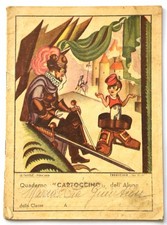 QF41, Cartoccino, quaderno anni 40 scuola elemenari