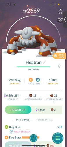 Pokemon legendary heatran - heatran, (