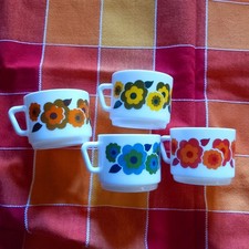 4 tazze colazione/te in vetro