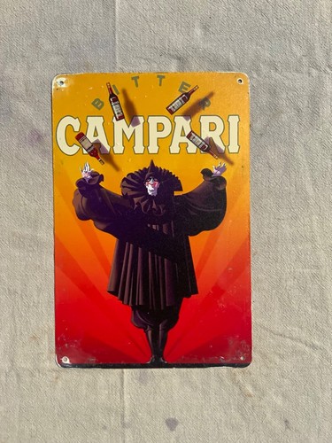 Insegna metallo campari - insegna,