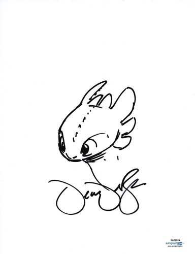 Disegno schizzo firmato - , dean