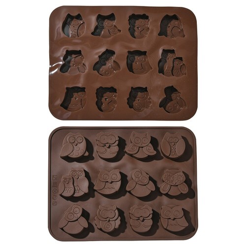 Stampo silicone gufo 12 - silicone,