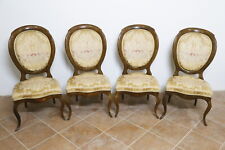 4 poltroncine stile biedermeier noce originale XIX secolo austria antica sedie