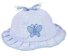 Cappello Neonati Bambini Bimbi Estate Estivo Farfalla A Righe L.26263