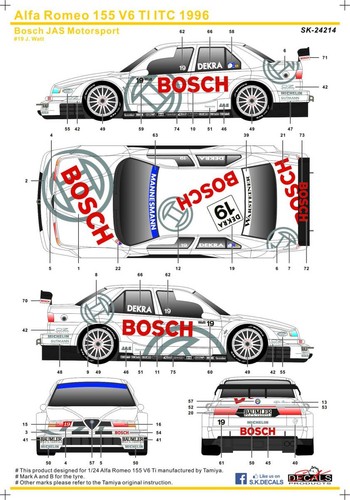 Decals sk24214 24 alfa - sk24214,