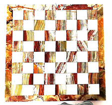 Scacchiera in Marmo rosso e Onice – Ottime condizioni