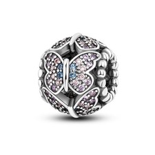 Charm Farfalla Brillante in