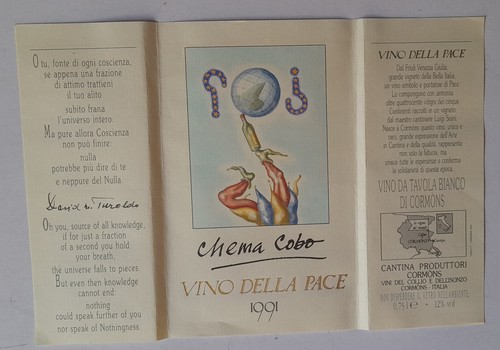 Etichetta vino della pace - della,