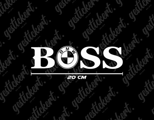 Adesivo boss per bmw - adesivo,