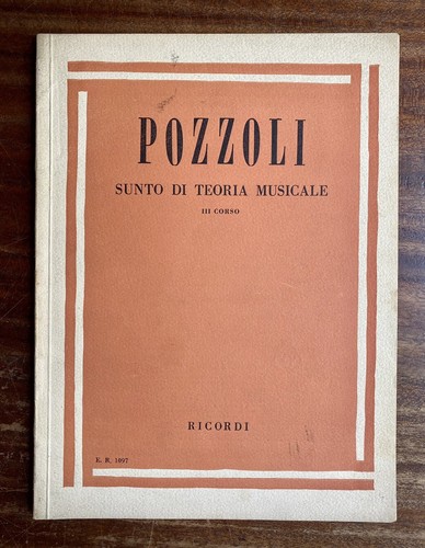 Pozzoli sunto di teoria - -,