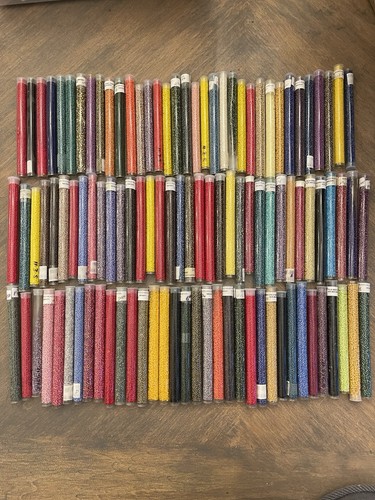 Lotto barattoli perline - , semi