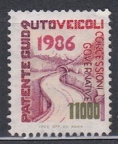 Italia 1986 marca da - italia,