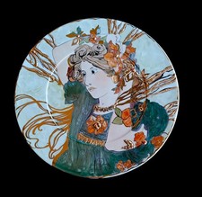 Piatto ceramica firmato - firmato, m